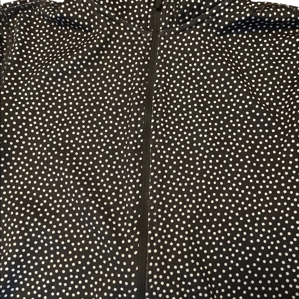 Nike Pro Half Zip Dry Fit Training Top. Black/White Dot Long Sleeved. Size S - Picture 3 of 9